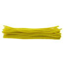 100pcs Chenille Stems Pipe Cleaners Plush Twist Rods DIY Hand Crafts Yellow