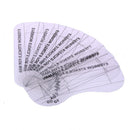 10pcs Men Eyebrow Card Drawing Guide Shaping Makeup Stencil Kit