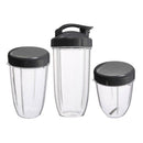 3Pcs Replacement Cups 32 Oz Colossal +24 Oz Tall +18oz Small Cup+3 Lids For