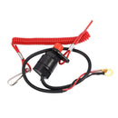 Boat Outboard Engine Motor Kill Stop Switch With Safety Tether Fits For Yamaha