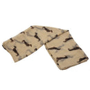 Sausage Dachshund Dog Animal Ladies Scarf Shawl Soft Feel 180 x 90cm Beige