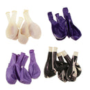 20x Agate Foil Confetti Latex Helium Balloons Inflatable Party Decor Purple