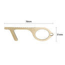 Door Opener Handle Key Keychain Press Elevator Hygiene No Touch Safety Tool