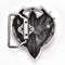 Men's belt buckle 7.3cm dragon head black pattern bronze metal pin bucklesSE3c