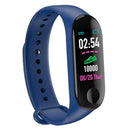 M3 Blood Pressure Oxygen Heart Rate IP67 Waterproof Bracelet (Dark Blue)