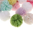 50 Pieces Mixed Pompom Ball Embellishment for Wedding Dress, Dance Costume, DIY