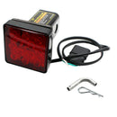 12-Led Brake Light Trailer Hitch Cover Fit Towing & Hauling 2 inch Standard