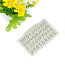 Letter Numbers Silicone Mold Fondant Mould Embossed Cake Decor Jewelry Tool ME