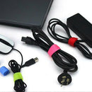 10pcs Reusable Nylon Strap Hook and Loop Cable Cord Ties Tidy Organiser Supply