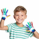 Colorful Led Gloves Skeleton Flashing Light Up For Kids New Teenager Childr O8K3