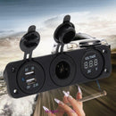 Cigarette Lighter Socket Splitter 12V Dual USB Charger Power Adapter Outlet Car
