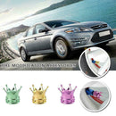 4x Chrome Crown Car Tire Air Valve Stem Screw Caps Accessories G9J1 H9R2