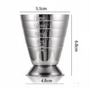 Stainless Steel Measuring Jigger Shot Cocktail Wine Bar Jigger Level Measu GSR