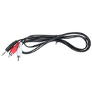 3.5mm Headphones Plug Jack to 2 x RCA AV Audio Cable O7L3