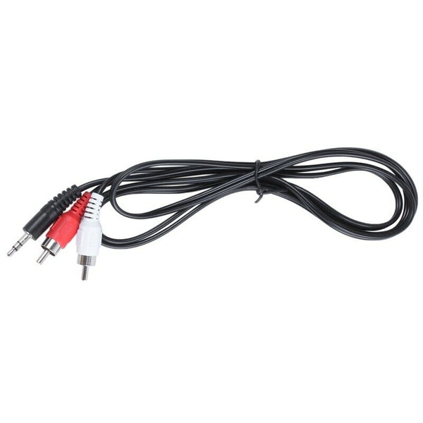 3.5mm Headphones Plug Jack to 2 x RCA AV Audio Cable O7L3