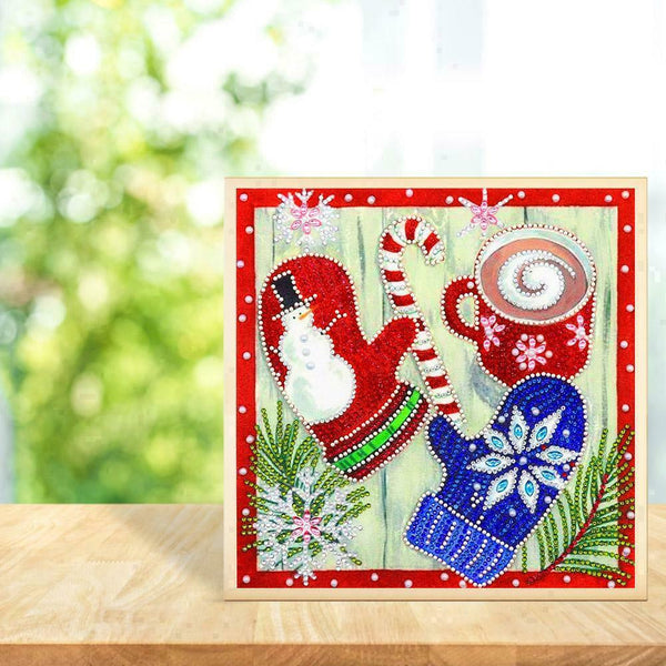 5D DIY Special Shaped Diamond Painting Gloves Cross Stitch Craft Kit Decor