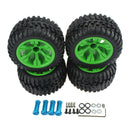 4PCS RC Crawler Car Wheel Type Tires with Wheel Rim Set & Hub Extension Adaptor