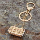 Crystal Rhinestone Purse Keychain Keyring Key Ring Chain Bag Charm Pendant