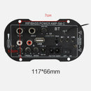5" Hifi Bluetooth Amplifier Board Mini Mono Stereo Dual MIC Broadcast DIY