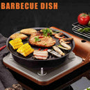 Barbecue Non-Stick Tray Cast Iron Removable BBQ Grill Pan HOT Portable A4N5