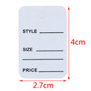 100Pcs Merchandise Display Price Tags Jewelry Price Tags With String 20m ME