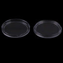 10Pcs 32mm plastic round applied clear cases coin storage capsules holder  Z