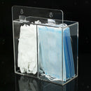 Clear Wall Mounting Glove Rack Glove Facemask Box Dispenser Holder