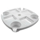 17 Inch Round Plastic Holders Snack Cups Beach Umbrella Table with Cup for