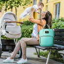 Mummy Maternity Backpack Large Capacity Baby Nursing Diaper Handbag (Green) A