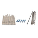 1 Pack Stainless Steel Keys DIY Chrome for 17 Note Kalimba Finger Percussion