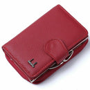 Qian Xi Lu women's wallets Cortex zipper and hasp purses (Red)12.5*8.5*4cm N2P5