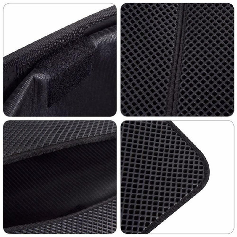 Folding Double Side Waterproof Cat Mat Kitten Litter Pad Trash Bed(Black/S)