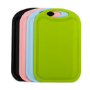 Plastic Chopping Block Meat Vegetable Cutting Board Non-Slip Anti Overflow WV8O6