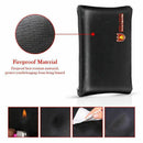 Fireproof Money Safe Document Bag. NON-ITCHY Silicone Coated Fire & Water R J6N1
