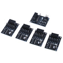 5x socket adapter plate board for 8pin NRF24L01 Wireless transceive module BX