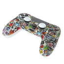 Gamepad Controller Protective Silicone Sleeve Guards Case + 2 Grip Caps For PS4