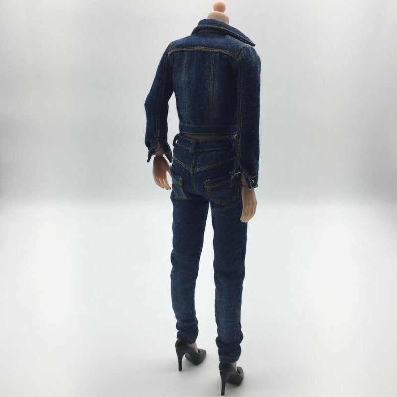 1/6 Scale Denim Clothing Female Modern Lady Clothes Set for 12" Figures Body