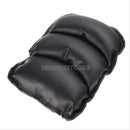 Universal Car Leather Armrest Center Armrest Pad Cover Cushion Support Mat Black