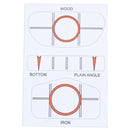 10 Sets Golf Impact Tapes Labels Training Aids Recorder Kit Golf Training Kit BX
