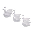 12/Pack PVC White Swan Wedding Favors Boxes Bonbonniere Candy Boxes Holder for
