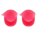 2 Pairs Silicone Pot Holder Oven Mitts Gloves Insulation Kitchen Gadgets