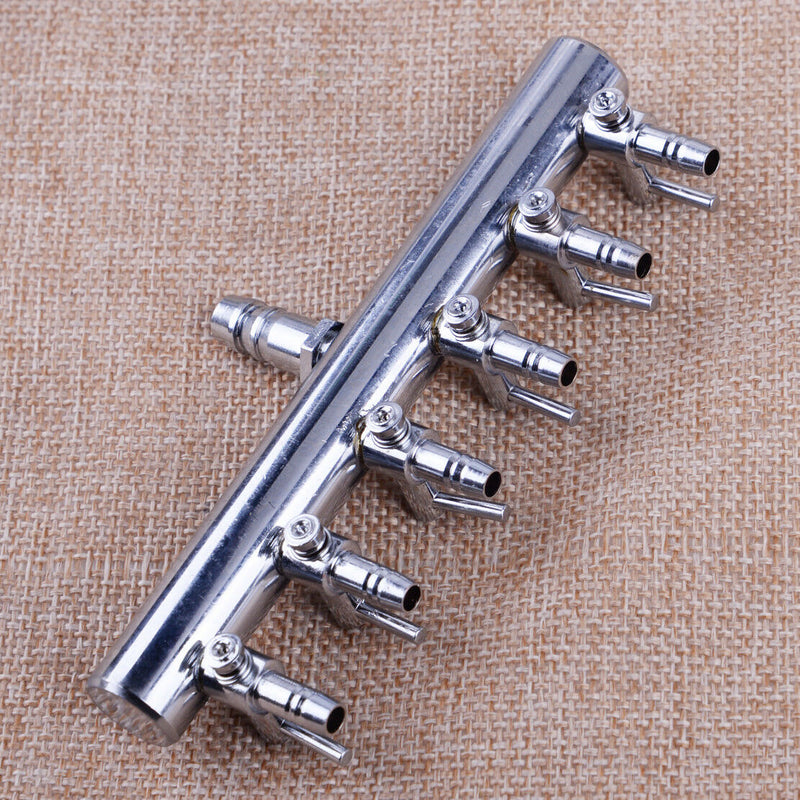Aquarium Air Flow Controller Stainless Steel Splitter Pump Switch Lever Valve