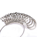 Ring Size Metal Stick Finger Gauge Ring Sizer Measuring Jewelry Tool Set TDES
