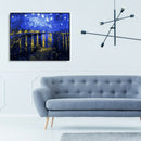 Painting By Numbers Kit DIY Night Sky Hand Painted Canvas Oil Art Picture
