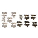 10 Sets Swing Lock Swing Bag Clasps Box Latch Closure Chest Hook With Screws