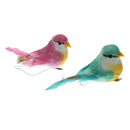 4pcs Artificial Mini Birds Handmade Kid Craft Home Photograph Party Wedding