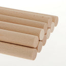 10Pcs Wood Dowel Rod - Wooden Dowels - 17mm Thin Wooden Dowels for Crafts - Wood