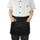 Plain Black Short Cooking Catering Work Restaurant Cafe Bar Apron Waitress BX