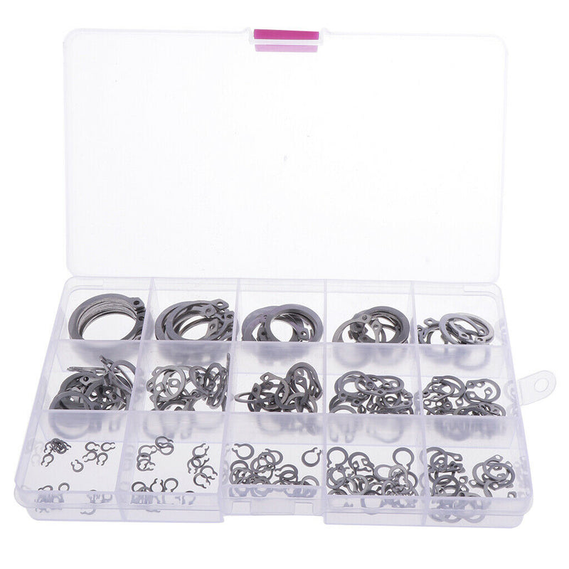 225Pcs Steel External Circlip Retaining Ring Snap Ring Assortment Kit Ã¯Â¼Å’For