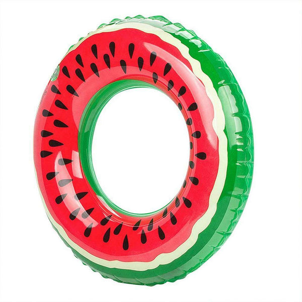 Outdoor Watermelon Swimming Ring Inflatable Pool Float Circle PVC (90cm)